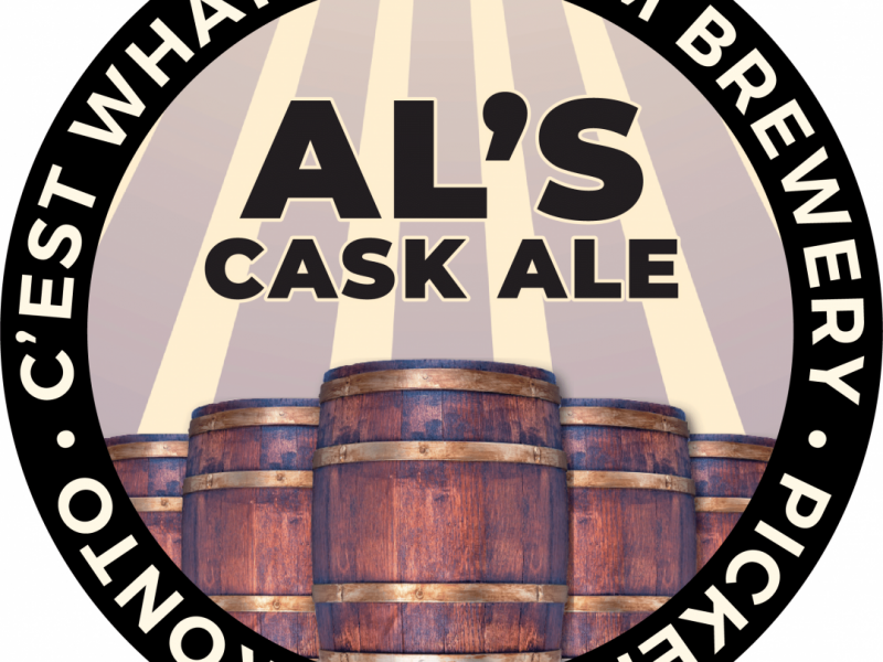 Al's Cask Ale tap label